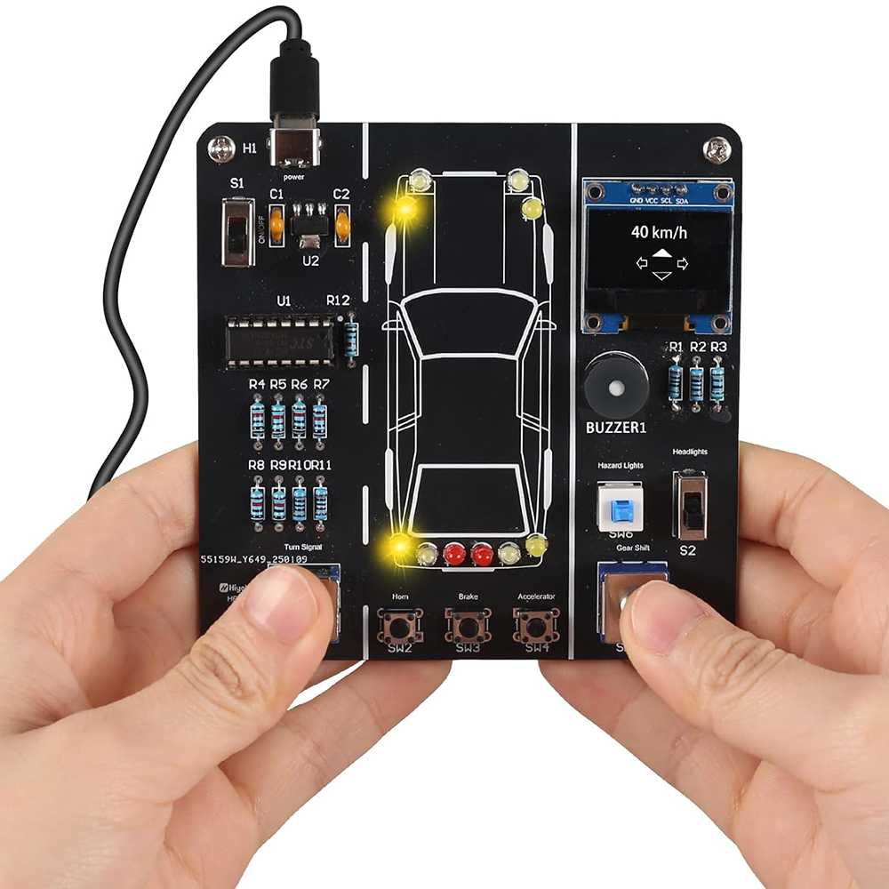 Diy Electronics Learning Kit - DIY Symulacja jazdy samochodem Zestaw do