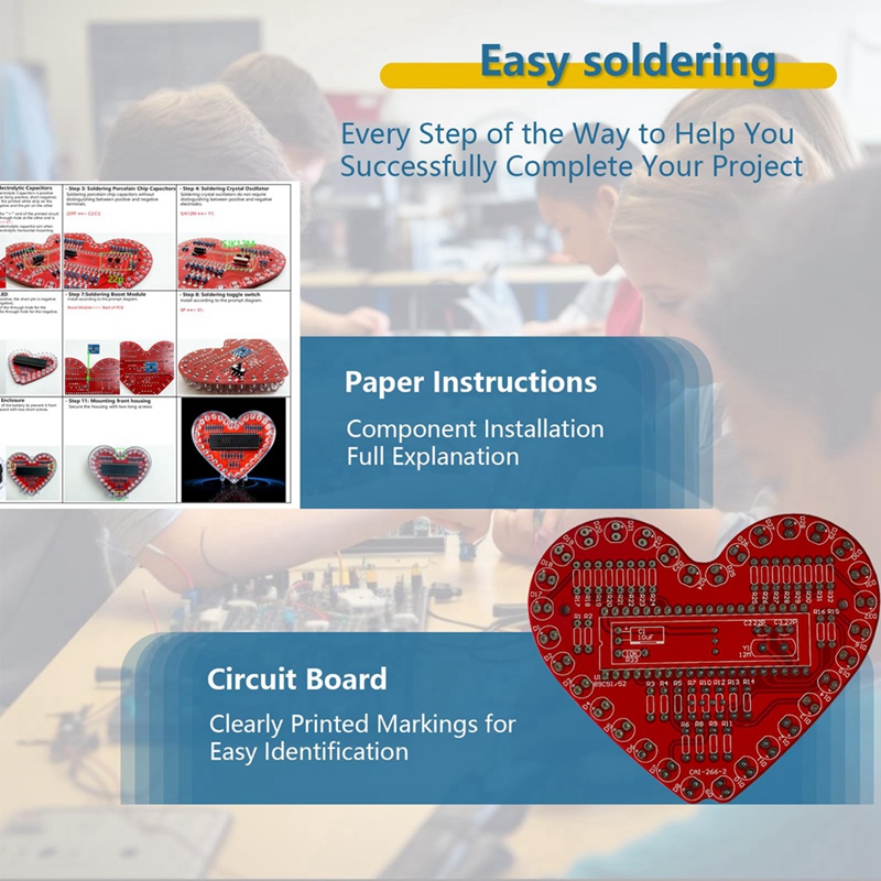 ● Zestaw do ćwiczeń lutowania, – Diy Electronics Project Kit recenzja i cena