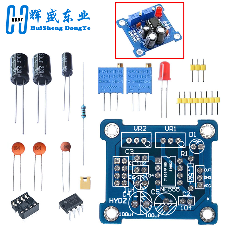 NE555 Generator impulsów Rozru – Diy Audio Electronics Kit recenzja i cena