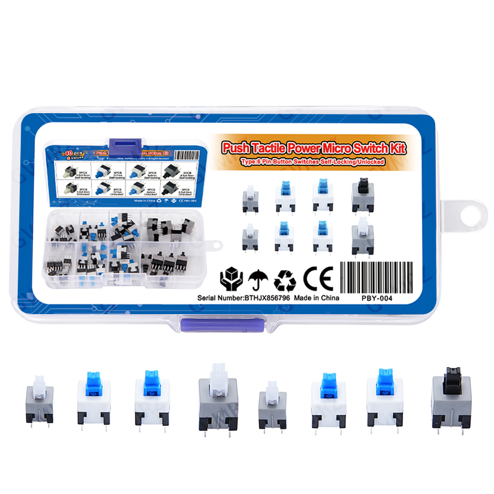Zestaw 40 sztuk mikroprzełączn – Diy Electronics Project Kit recenzja i cena
